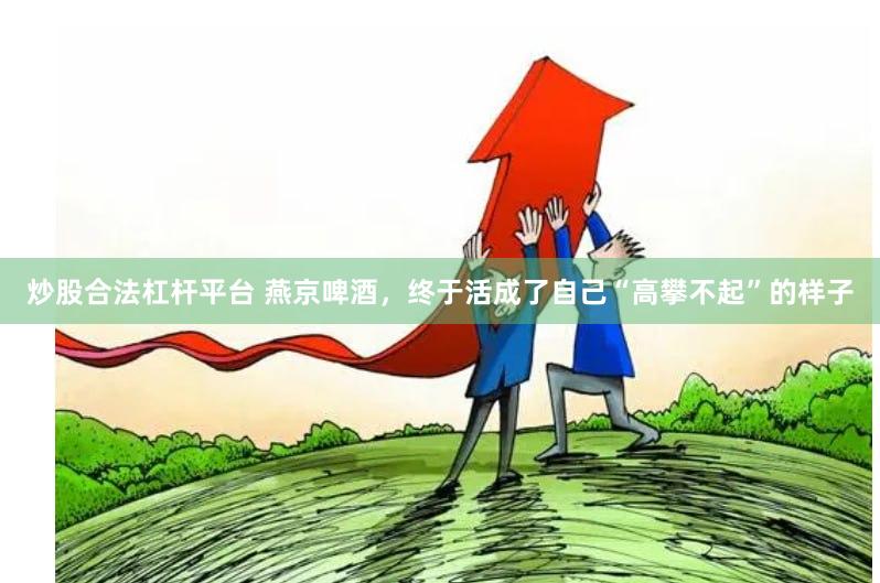 炒股合法杠杆平台 燕京啤酒，终于活成了自己“高攀不起”的样子