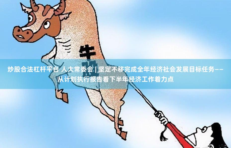 炒股合法杠杆平台 人大常委会 | 坚定不移完成全年经济社会发展目标任务——从计划执行报告看下半年经济工作着力点