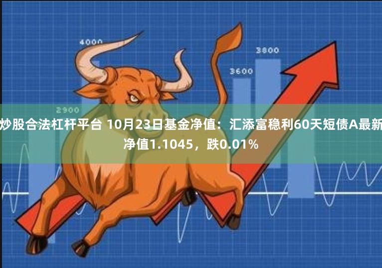 炒股合法杠杆平台 10月23日基金净值：汇添富稳利60天短债A最新净值1.1045，跌0.01%